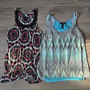 Patterned Sleeveless Tops